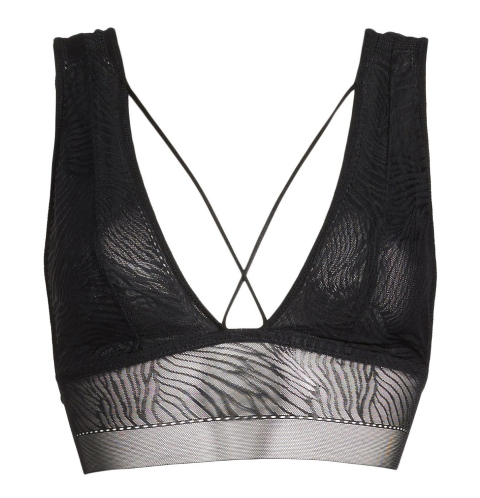 🆕 Free People Can't Be Tamed Black Lace Bralette - Picture 3 of 7